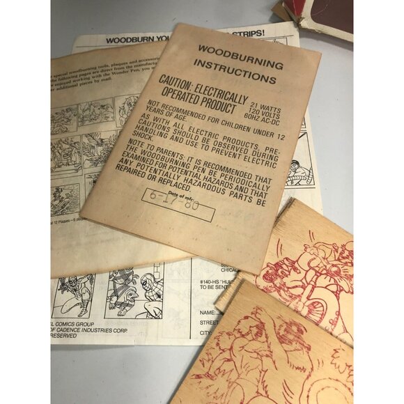American Toy Wood Burning CHALLENGER I ELECTRIC Wonder Pen W132 Vintage - Picture 4 of 12